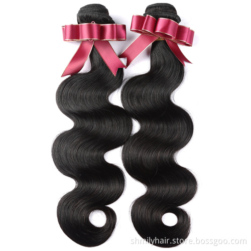 Shmily Wholesale Virgin Human Hair Weave,Body Wave Virgin Brazilian Hair Bundles,9A 10A 11A Grade Virgin Brazilian Hair
